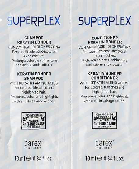 Набір "Кондиціонер + шампунь для фарбованого волосся" Barex Italiana SuperPlex
