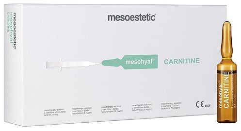 Препарат біоревіталізації для лікування твердого целюліту Mesoestetic Mesohyal Carnitine, 1 x 5 мл