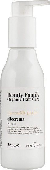 Олія-крем для гладкості прямого і неслухняного волосся Nook Beauty Family Organic Hair Care