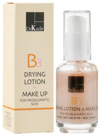 Эмульсия тонирующая подсушивающая для проблемной кожи Dr. Kadir B3 Drying Lotion + Make Up Problematic Skin, 30 мл