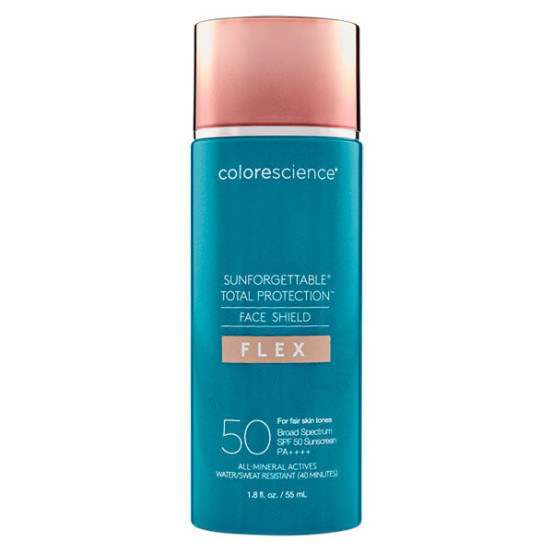 СОЛНЦЕЗАЩИТНЫЙ КРЕМ ДЛЯ ЛИЦА С АДАПТИВНЫМИ ПИГМЕНТАМИ COLORESCIENCE SUNFORGETTABLE FACE SHIELD SPF 50 FLEX