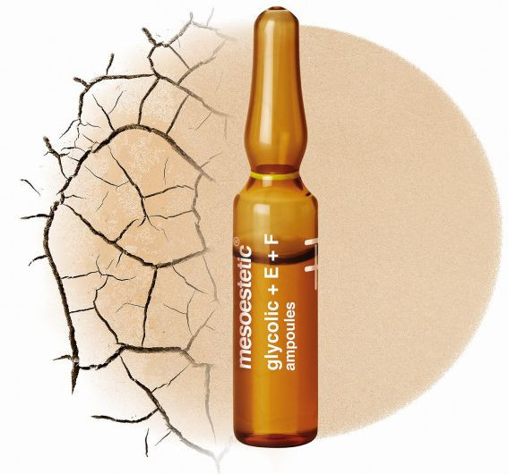 Ампулы с 10% гликолевой кислотой с витаминами Е + F  Mesoestetic - Home performance - Glycolic Acid 10% + vit. E and F, 10 x 2 мл