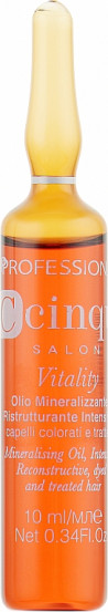 Олія відновлювальна для волосся Professional C Cinque Vitality Mineralising Oil 1x10мл