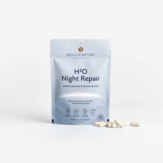 Активні капсули для нічного омолодження шкіри Rejuvenated Collagen Night Repair H3O, 30 капсул Х 550 мг