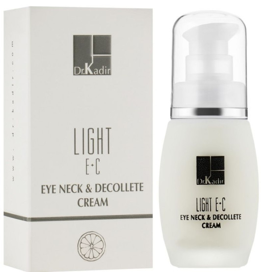 Крем для области вокруг глаз и шеи с витаминами Dr. Kadir Light E+C Eye Neck & Decolte Cream, 30 мл