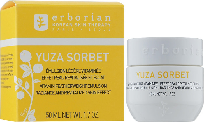 Увлажняющая защитная дневная эмульсия Erborian Yuza Sorbet Emulsion, 50 ml