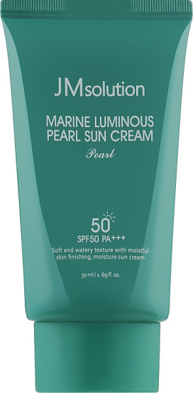 Зволожувальний сонцезахисний крем для обличчя й тіла JMsolution Marine Luminous Pearl Sun Cream Pearl SPF50 PA++++