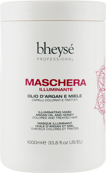 Маска для окрашенных волос с маслом Аргана и медом Bheyse Illuminating Mask