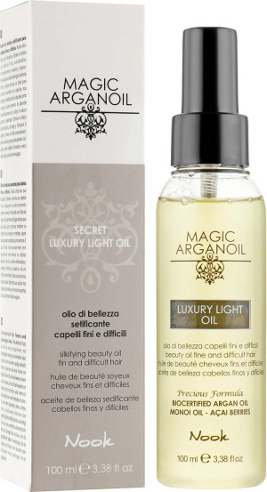 Масло для тонких и поврежденных волос Nook Magic Arganoil Luxury, 100 ml