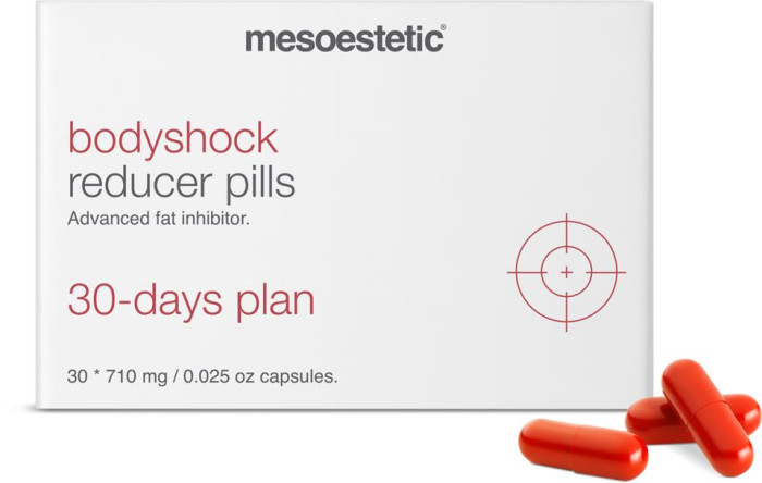 Капсули для комплексного покращення стану шкіри Mesoestetic Bodyshock Reducer Pills