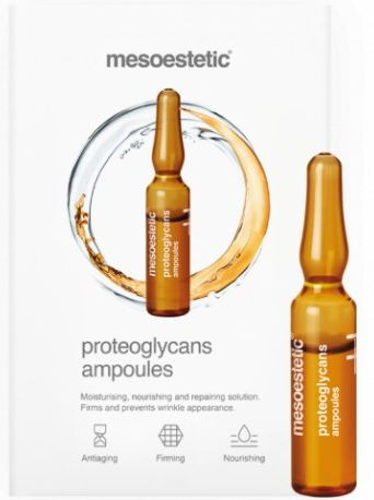 Питательные ампулы с протеогликанами Mesoestetic Proteoglycans, 10 x 2 мл