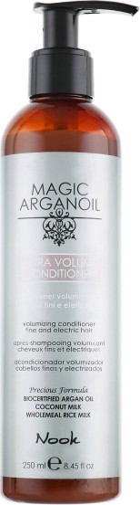 Кондиціонер для об'єму тонкого та ослабленого волосся Nook Magic Arganoil Extra Volume