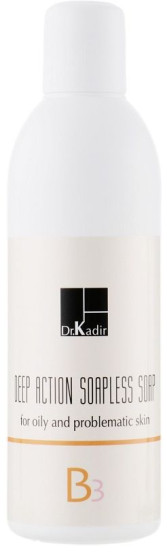 Очищающий гель для проблемной кожи глубокого действия Dr. Kadir B3 Deep Action Soapless Soap For Problem Skin, 250 мл