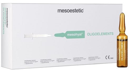 Коктейль для биоревитализации − гиалуроновая кислота с олигоэлементами Mesoestetic  Mesohyal  Oligoelements, 1 x 5 мл
