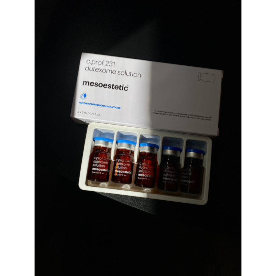 c.prof 231 Коктейль с экзосомами от выпадения волос 5х5 мл Mesoestetic C.PROF 231 DUTEXOME SOLUTION 5 X 5 ML