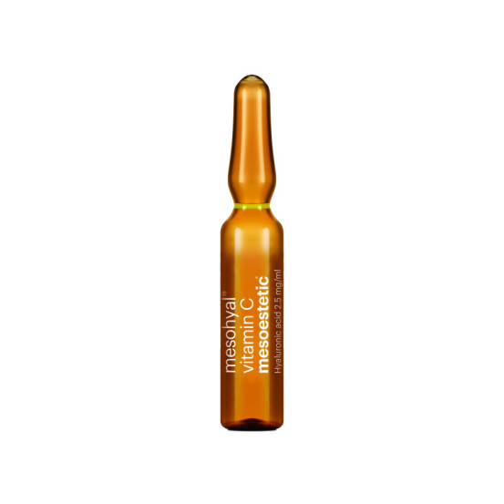 Мезогиал VITAMIN C 20% (ампула) + гіалуронова к-та 2,5 мг/мл (ампула) Mesoestetic mesohyal VITAMIN C 5 x 5 мл