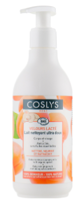 Детское очищающее молочко с органическим абрикосом без аллергенов Coslys Baby Care Baby No-Rince Cleansing Milk With Organic Apricot Kernel Oil, 250 мл