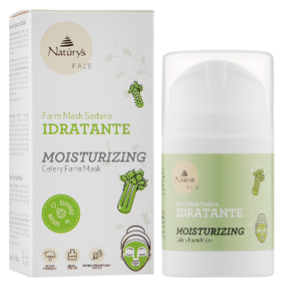 Зволожуюча маска для обличчя з селери Bema Cosmetici Naturys Moisturizing Celery Farm Mask, 50 мл
