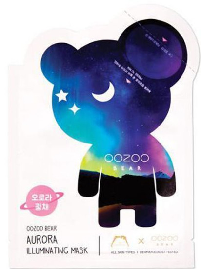 Двухфазная маска для лица «северное сияние» The Oozoo Bear Aurora Illuminating Mask