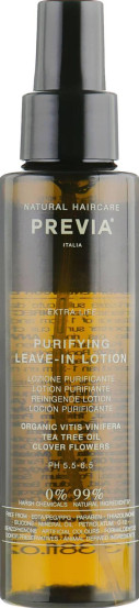 Previa TeaTreeOil Purifying Leave-in Lotion Догляд проти лупи з маслом чайного дерева, 100 мл